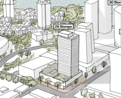 Bay Avenue Tower facade picture